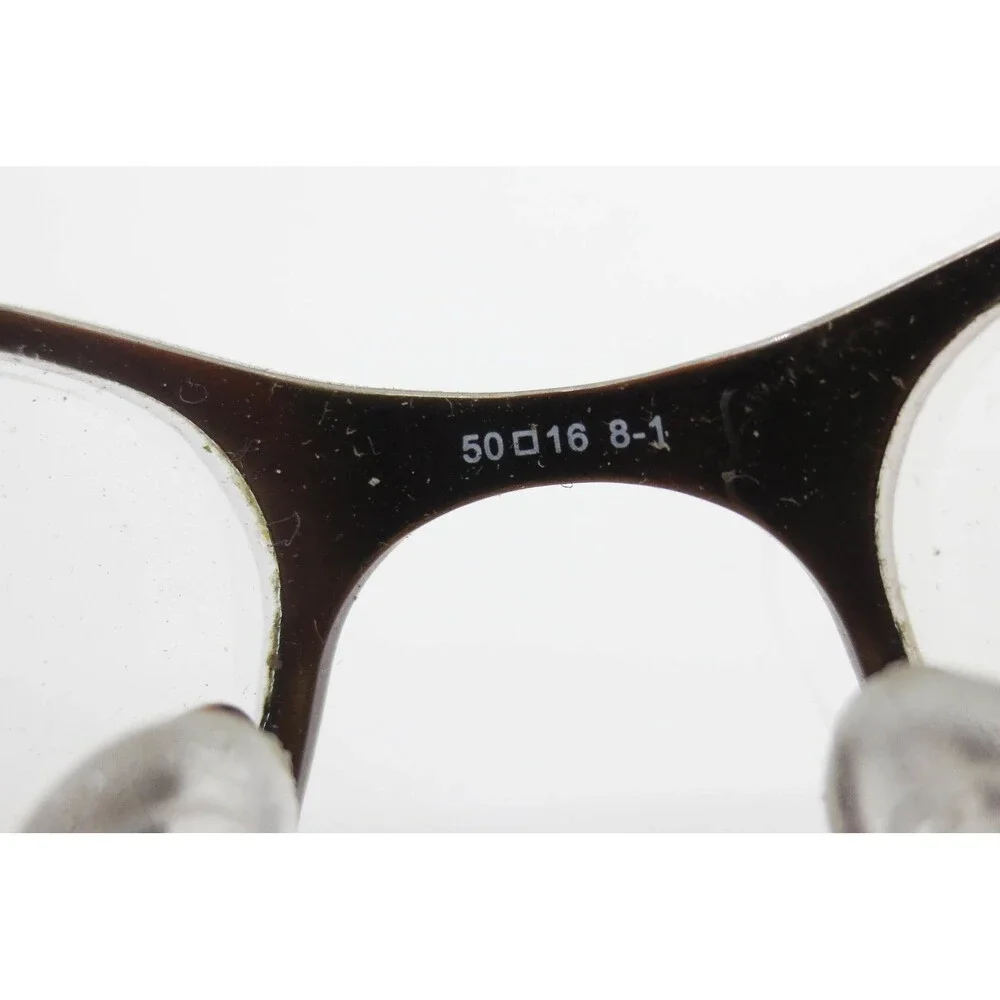 Liz Claiborne L425 0JWU Brown Eyeglasses Frames 50-16-135 Geometric Pattern Mens